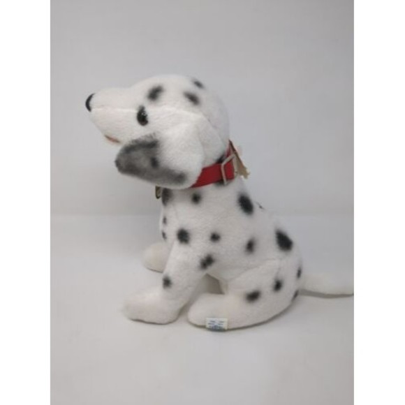 Pete The Coachmen Dalmation Mascot Plush Animal Fair Tags red collar NEW Vintage - Picture 6 of 9